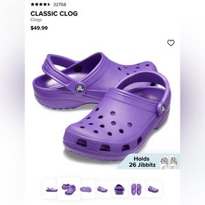 purple crocs